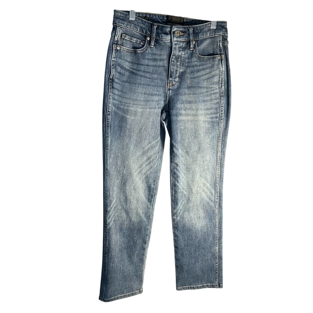 White House Black Market WHBM High-Rise Sculpt Straight Crop Jeans OS